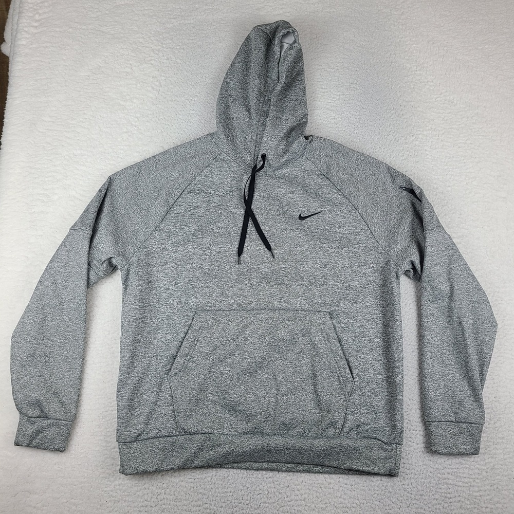 Nike Hoodie Mens XL Gray Therma Fit Training Fitness Activewear DQ4834